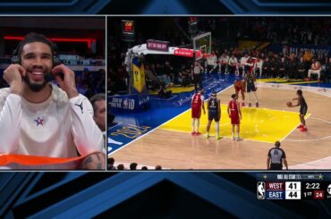 Jayson Tatum Talks 5th All-Star Appearance, Sons Growth & More During 2024 #NBAAllStar Game!