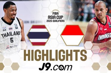 Thailand 🇹🇭 v Indonesia 🇮🇩 | J9 Highlights | FIBA Asia Cup 2025 Qualifiers