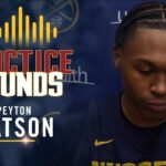Peyton Watson Full Post Practice Interview 🎙
