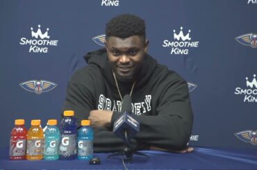 Zion Williamson PostGame Interview | Houston Rockets vs New Orleans Pelicans