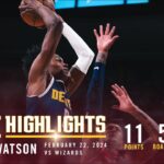 Peyton Watson Full Game Highlights vs. Wizards 🎥