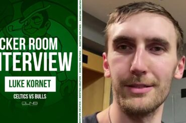 Luke Kornet on ELBOWING Sam Hauser Celtics vs Bulls Postgame Interview