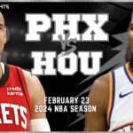 Phoenix Suns vs Houston Rockets Full Game Highlights | Feb 23 | 2024 NBA Season