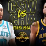 Golden State Warriors vs Charlotte Hornets Full Game Highlights | Feb 22, 2024 | FreeDawkins