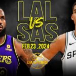 Los Angeles Lakers vs San Antonio Spurs Full Game Highlights | February 23, 2024 | FreeDawkins