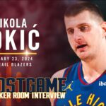Nikola Jokić Full Post Game Locker Room Interview vs. Trailblazers 🎙
