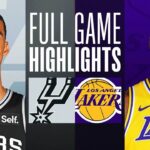 LA Lakers vs San Antonio Spurs Full Game Highlights | Feb 23 | NBA Regular Season 2024