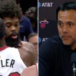 Erik Spoelstra Reacts to Heat & Pelicans Scuffle: 'Nobody wants to see that'