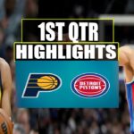 Detroit Pistons VS Indiana Pacers 1st QTR  Feb 22, 2024 Highlights | NBA Season