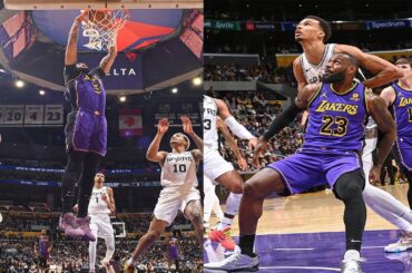 Victor Wembanyama vs LeBron James & Anthony Davis Highlights | Lakers vs Spurs