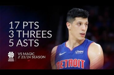 Simone Fontecchio 17 pts 3 threes 5 asts vs Magic 23/24 season