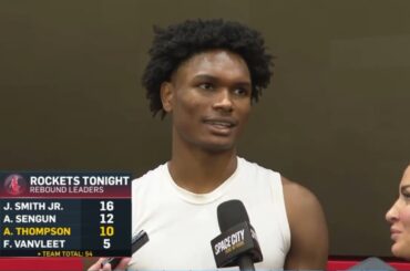 Amen Thompson PostGame Interview | Phoenix Suns vs Houston Rockets
