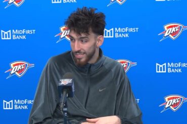 Chet Holmgren PostGame Interview | LA Clippers vs Oklahoma City Thunder