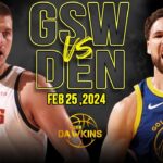 Golden State Warriors vs Denver Nuggets Full Game Highlights | Feb 24, 2024 | FreeDawkins