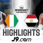 Cote d'Ivoire 🇨🇮 v Egypt 🇪🇬 | J9 Highlights | FIBA AfroBasket 2025 Qualifiers