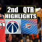 Oklahoma City Thunder vs Washington Wizards 2nd QTR  Feb 23, 2024 Highlights | NBA Season