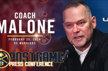 Coach Malone Full Post Game Press Conference vs. Warriors 🎙