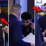 Denver Nuggets Locker Room Celebration After Nikola Jokic Makes Triple-Double vs. Sacramento Kings!