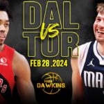 Dallas Mavericks vs Toronto Raptors Full Game Highlights | February 28, 2024 | FreeDawkins
