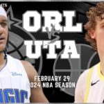 Utah Jazz vs Orlando Magic Full Game Highlights | Feb 29 | 2024 NBA Season