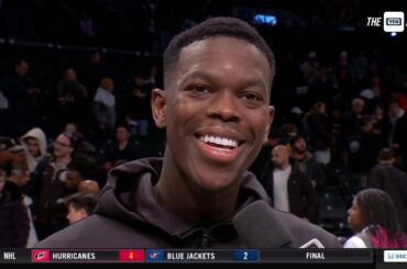 Dennis Schröder joins Meghan Triplett following the Nets' 124-97 win