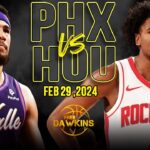 Phoenix Suns vs Houston Rockets Full Game Highlights | February 29, 2024 | FreeDawkins
