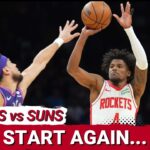 Jalen Green Scores 34 & Alperen Sengun EJECTED In Houston Rockets Close Loss To Phoenix Suns