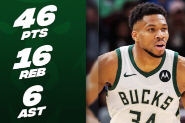 Giannis Antetokounmpo's MONSTER 46-PT DOUBLE-DOUBLE! 😤| March 1, 2024