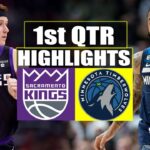 Minnesota Timberwolves vs Sacramento Kings 1st QTR Highlights | March 1 | 2024 NBA Season