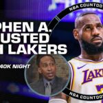 Stephen A. reacts to Lakers losing on LeBron's historic night: I'm DISGUSTED! | NBA Countdown