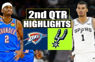 San Antonio Spurs vs Oklahoma City Thunder 2nd QTR Highlights | Feb 29 | 2024 NBA Season