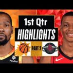 Phoenix Suns vs Houston Rockets 1st QTR - PART 2 Highlights | Mar 2 | 2024 NBA Regular Season