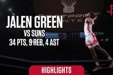 Jalen Green vs Suns 34 Points l 9 Rebounds l 4 Assists 3/2/24 l Houston Rockets