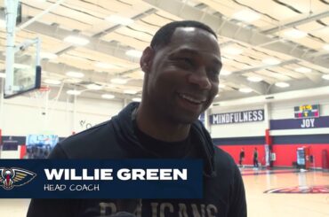 Willie Green talks zone defense, defensive rebounding | Pelicans Practice 3/3/2024
