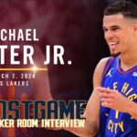 Michael Porter Jr. Full Post Game Locker Room Interview vs. Lakers 🎙