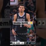 Victor Wembanyama’s EMPHATIC SLAM! 👀🔥| #Shorts