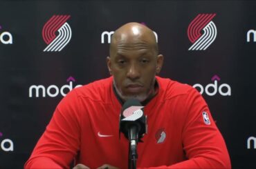 Chauncey Billups PostGame Interview | Portland Trail Blazers vs Memphis Grizzlies