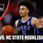 Duke Blue Devils vs. NC State Wolfpack | Full Game Highlights | ESPN College Basketball