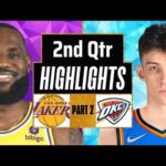 Los Angeles Lakers vs Oklahoma City Thunder 2nd QTR - PART 2 Highlights | Mar 4 | 2024 NBA Season