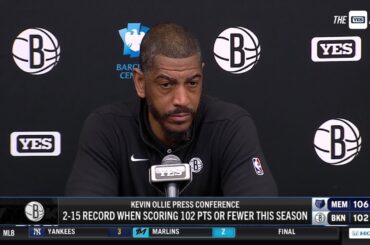 Interim Head Coach Kevin Ollie after the Nets' fall to Grizzlies