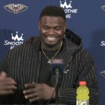 Zion Williamson on Herb Jones, running "Point Zion" | Pelicans at Raptors Postgame 3/5/24