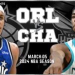 Orlando Magic vs Charlotte Hornets Full Game Highlights | Mar 5 | 2024 NBA Season