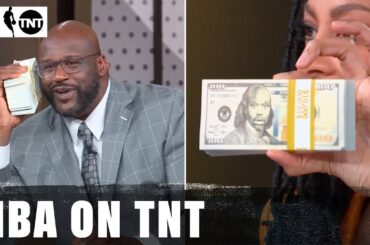 Shaq Tries To Pay Jamal With Shaq Bucks After The Nuggets Lose To The Suns 💀 | NBA on TNT