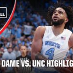 Notre Dame Fighting Irish vs. North Carolina Tar Heels | Full Game Highlights