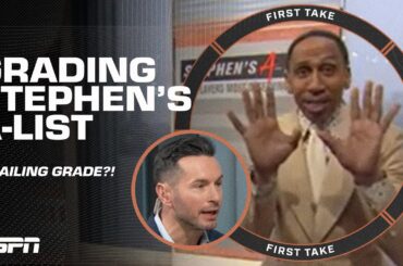 FAILING GRADE ❌ JJ Redick & Shannon Sharpe on Stephen's A-List of who deserves a statue | First Take