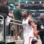 Kawhi Leonard, James Harden & Paul George Immediately After Clippers 113-105 Loss To Bucks. HoopJab