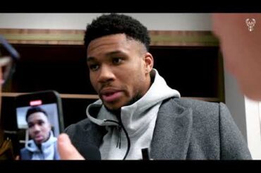 Giannis Antetokounmpo Postgame Sound | 3.7.24