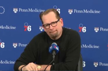 Nick Nurse PostGame Interview | Memphis Grizzlies vs Philadelphia 76ers