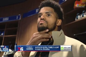 Tobias Harris PostGame Interview | Memphis Grizzlies vs Philadelphia 76ers