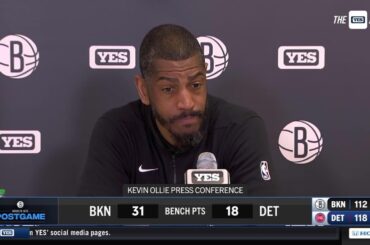 Kevin Ollie on the Nets' loss in Detroit